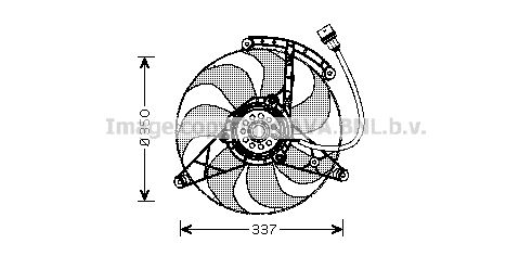 AVA QUALITY COOLING Tuuletin, moottorin jäähdytys VW7516